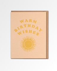 Warm Birthday Wishes Sun Card - PINK ARROWS