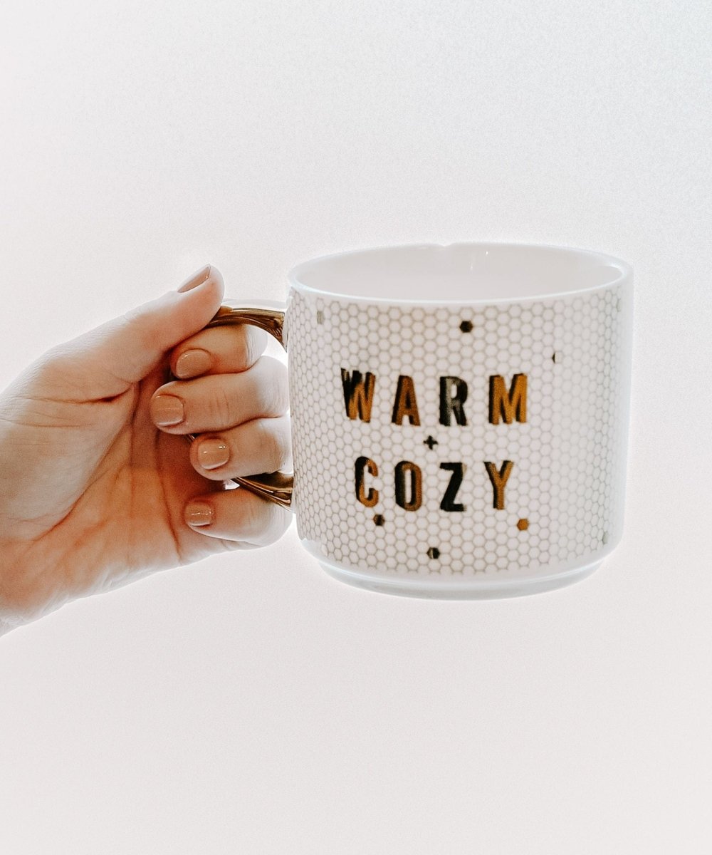 Warm + Cozy Tile Coffee Mug - PINK ARROWS