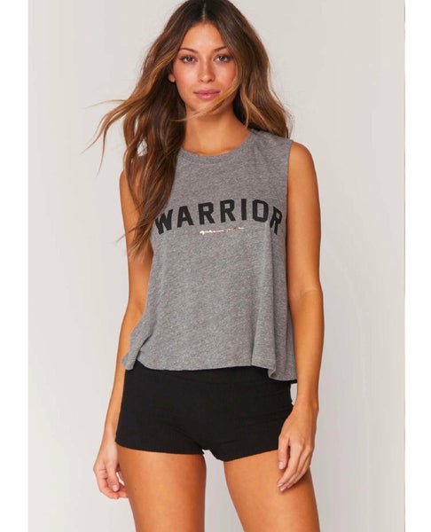 Warrior Heather Grey Crop Tank - clearpathherbicide