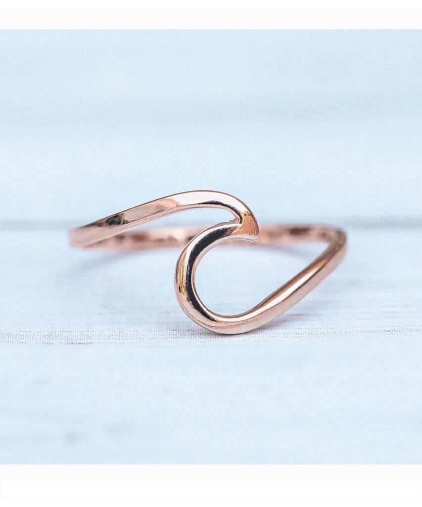 Wave Ring Rose Gold - miamidrugpossession