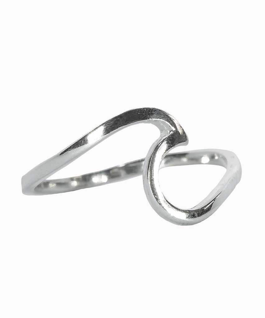 Wave Ring Silver - PINK ARROWS