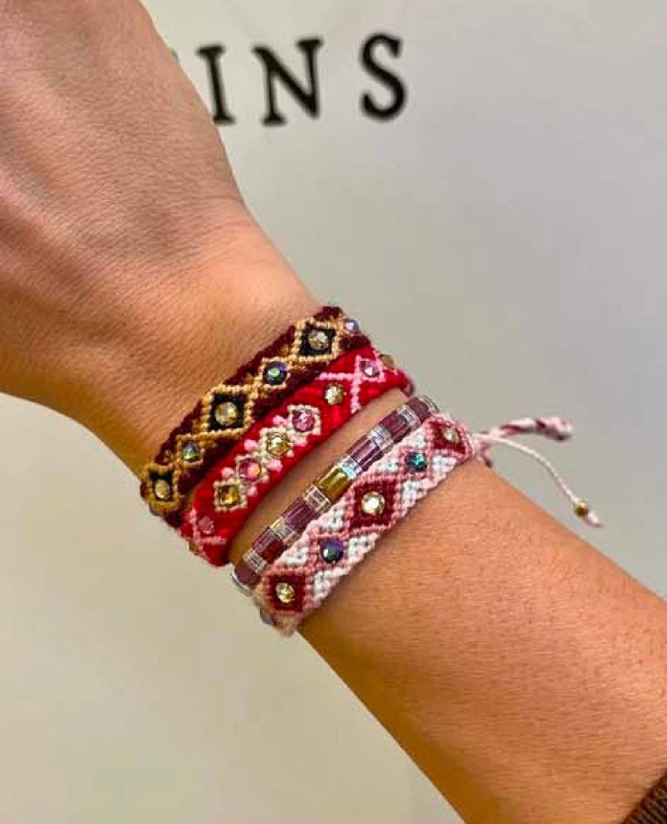 Wayuu Skinny Bracelet Brown - clearpathherbicide