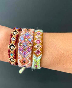 Wayuu Skinny Bracelet Brown - clearpathherbicide