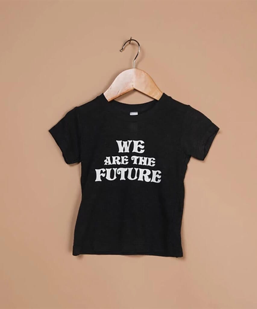 'We Are The Future' Kids Black Tee - clearpathherbicide