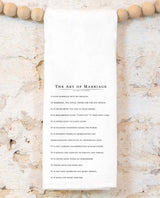 Wedding Art of Marriage Tea Towel - miamidrugpossession