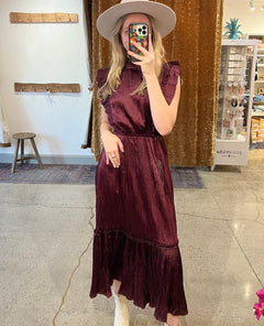 Wednesday Wine Midi Dress - clearpathherbicide