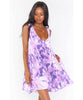 Weekend Mini Dress Purple Tie Dye - clearpathherbicide