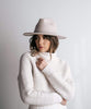 Wes Ivory Flat Brim Fedora - miamidrugpossession