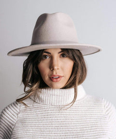 Wes Ivory Flat Brim Fedora - miamidrugpossession