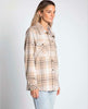 Weston Taupe Plaid Shacket - miamidrugpossession