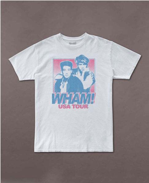 WHAM! USA Tour White Unisex Tee - miamidrugpossession