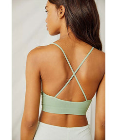 What's The Scoop Bralette Cool Moss - miamidrugpossession