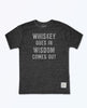 Whiskey Goes In And Wisdom Comes Out Unisex Tee - miamidrugpossession