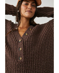 Whistle Thermal Henley Brownstone Combo - PINK ARROWS