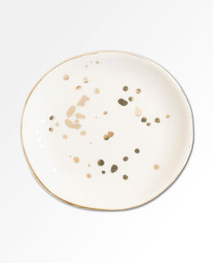 White Gold Speckled Jewelry Dish - clearpathherbicide