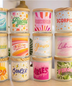 Wild Rose Shop Zodiac Candle - miamidrugpossession