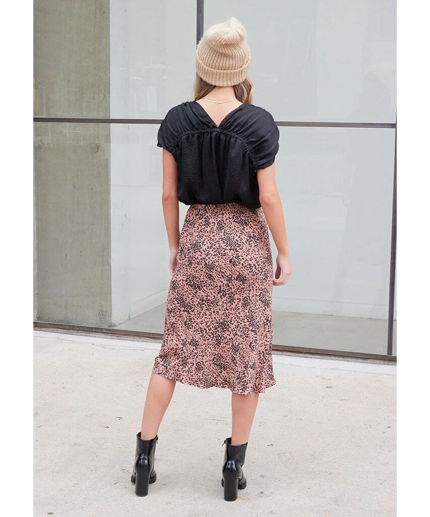 Wildcat Midi Skirt Hazel Black - miamidrugpossession