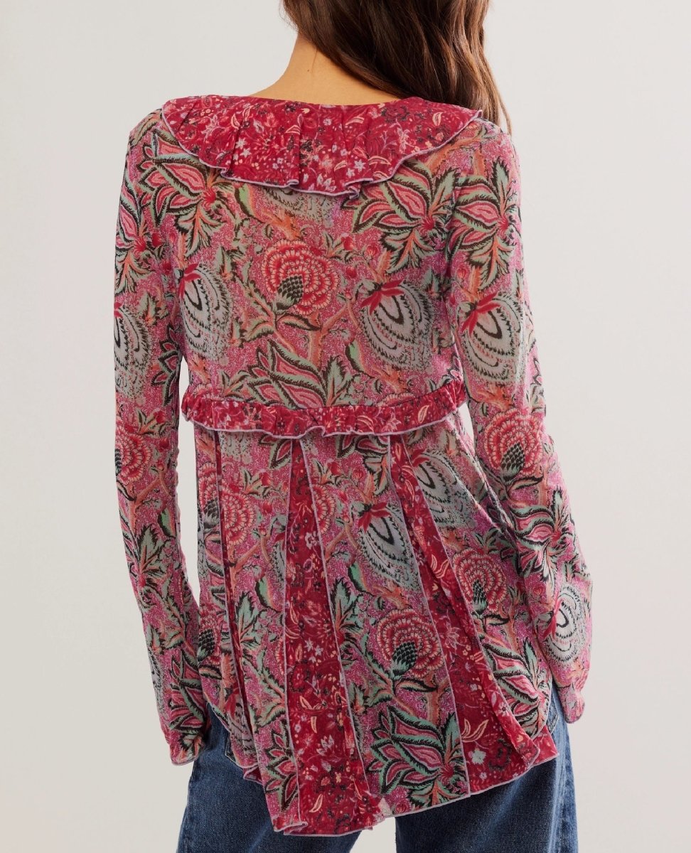 Wildest Dream Tunic Raspberry - PINK ARROWS