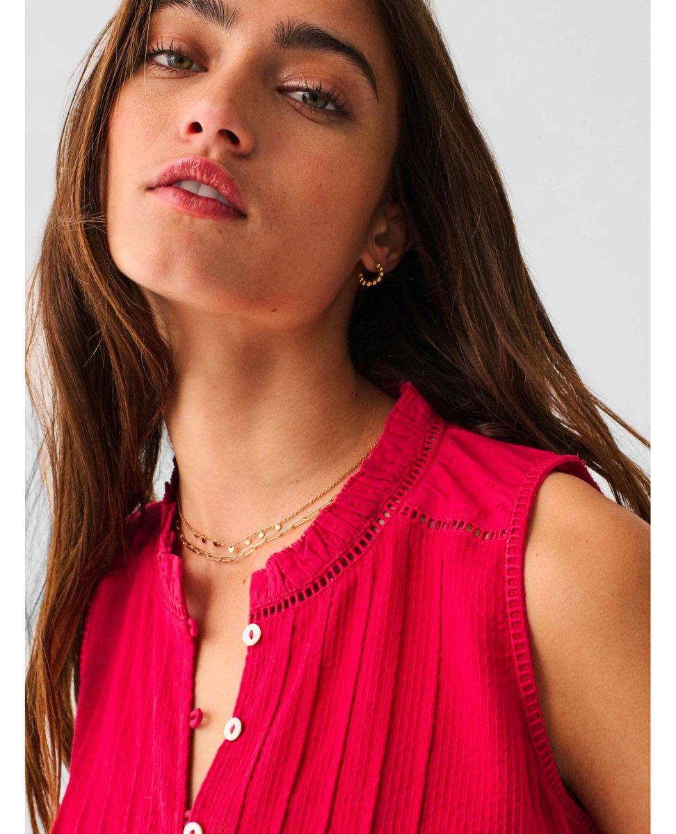 Willa Sleeveless Top Granita - PINK ARROWS