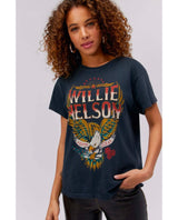 Willie Nelson Abott Texas Tour Tee Vintage Black - clearpathherbicide