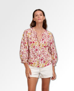 Willow Boho Blouse Blush - miamidrugpossession