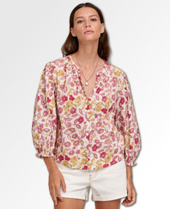 Willow Boho Blouse Blush - miamidrugpossession