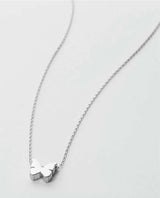 Wings to Fly Icon Necklace Silver - PINK ARROWS