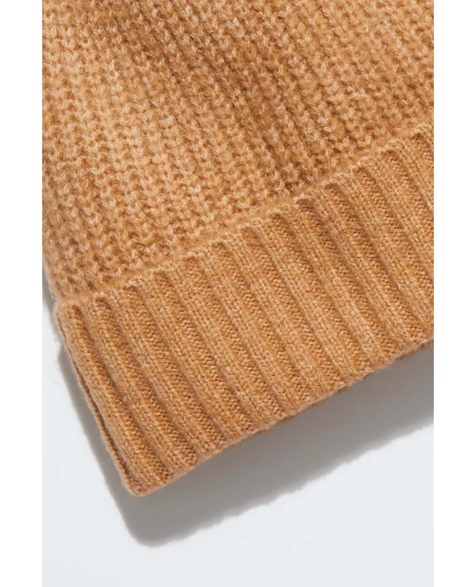 Winnie Waffle Cuff Beanie Camel - clearpathherbicide