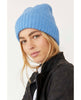 Winnie Waffle Cuff Beanie Cornflower - PINK ARROWS