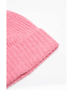 Winnie Waffle Cuff Beanie French Rose - miamidrugpossession