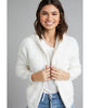 Winter White Fuzzy Sweater Jacket - miamidrugpossession