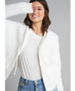 Winter White Fuzzy Sweater Jacket - miamidrugpossession