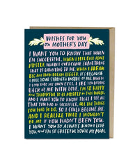 Wishes For You Mother's Day Card - PINK ARROWS