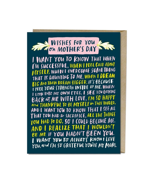 Wishes For You Mother's Day Card - clearpathherbicide