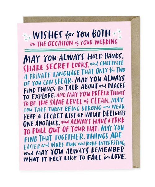 Wishes Wedding Card - miamidrugpossession