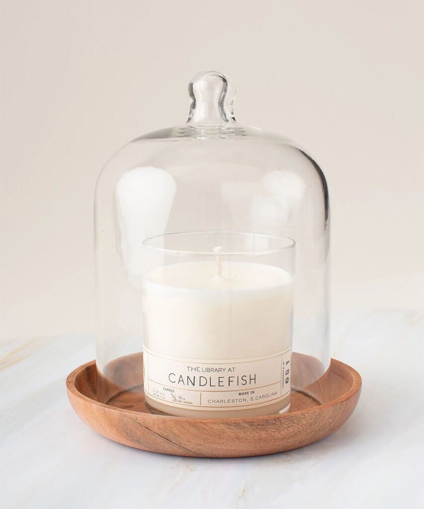 Wooden Candle Plate - clearpathherbicide