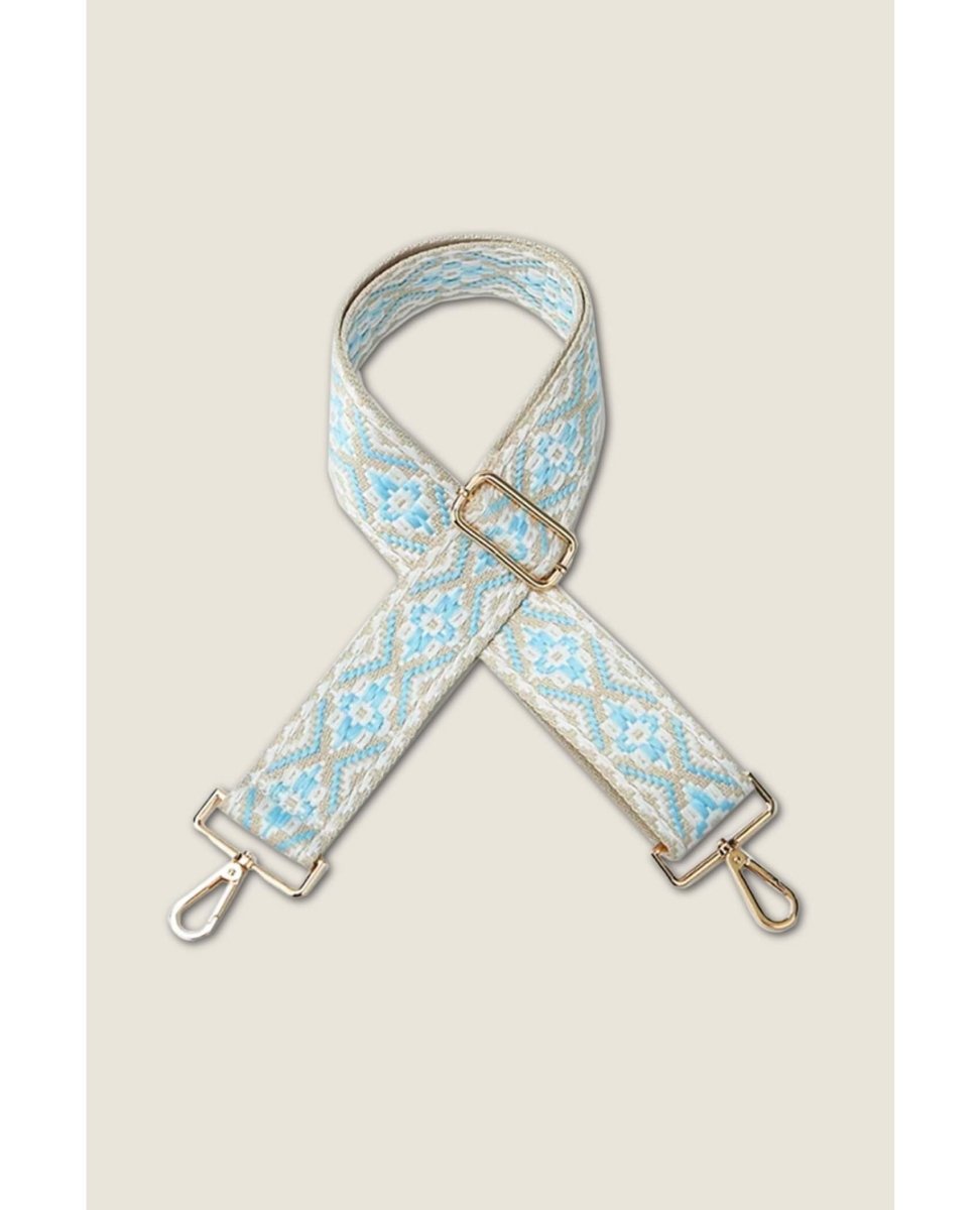 Woven Purse Shoulder Strap Light Blue - clearpathherbicide