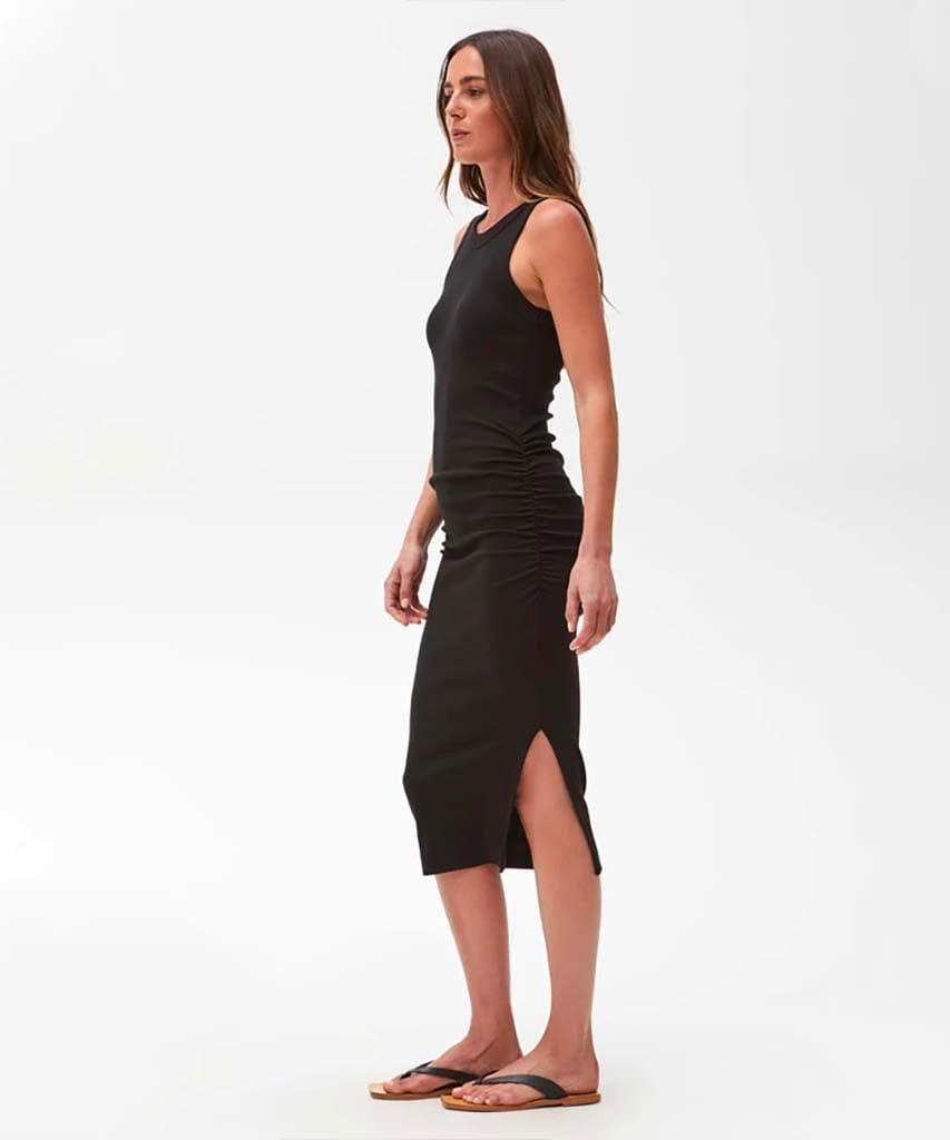 Wren Midi Dress Black - miamidrugpossession