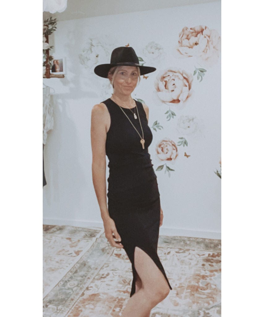 Wren Midi Dress Black - miamidrugpossession