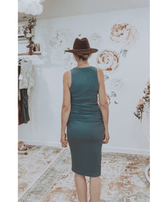 Wren Midi Dress Slate - miamidrugpossession