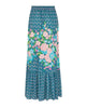 Yellow Rose Maxi Skirt Cornflower Blue - clearpathherbicide