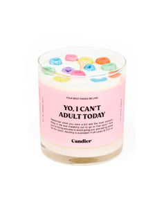 Yo, I Can't Adult Today Cereal Candle - miamidrugpossession