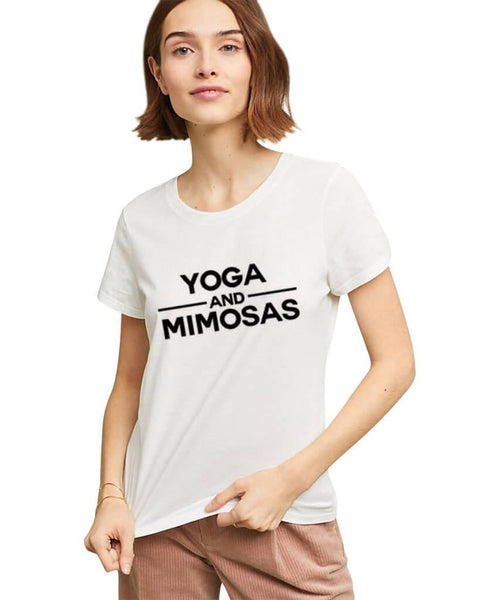 Yoga and Mimosas Tee - miamidrugpossession