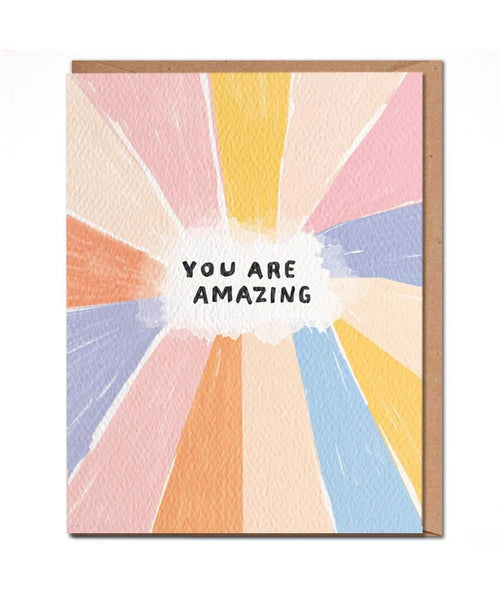 You Are Amazing Card - PINK ARROWS