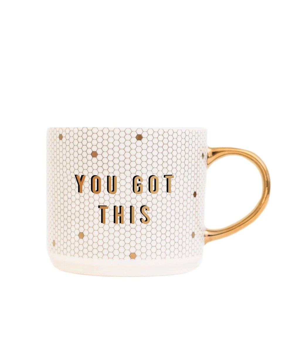 You Got This Tile Coffee Mug - PINK ARROWS