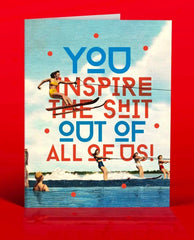 You Inspire The Shit Card - PINK ARROWS