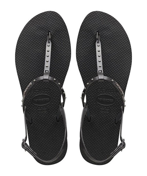 You Riviera Maxi Sandal Black Crystal - clearpathherbicide