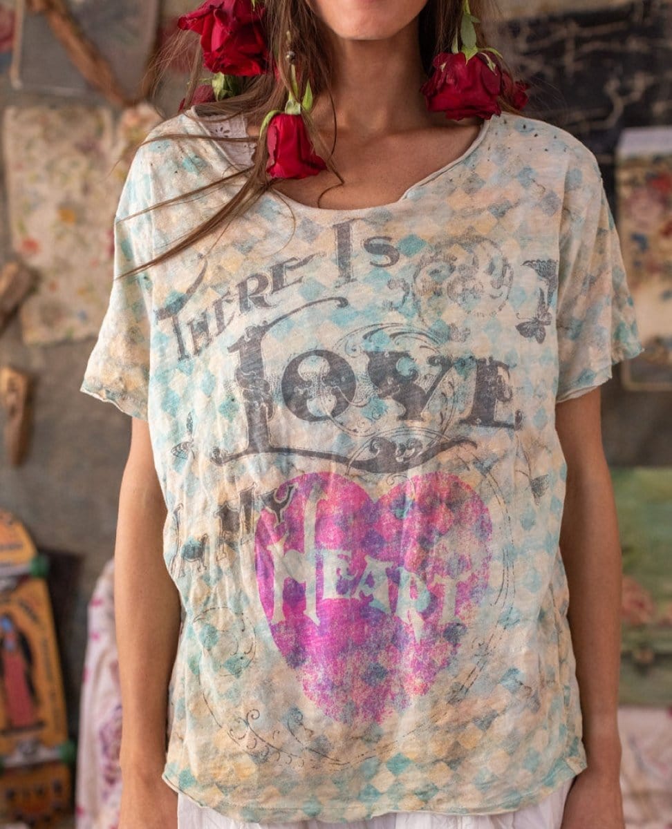 Your Aura Love Vintage Tangier Tee - PINK ARROWS