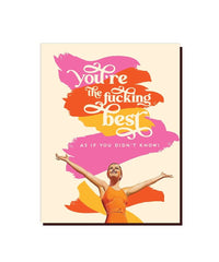 'Your The Best' Card - PINK ARROWS