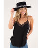 Zarina Lace Cami Black - miamidrugpossession